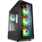 Sharkoon TK4 Rgb Gaming Midi Tower Computer Case Black - (25931010)