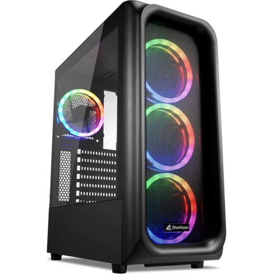 Sharkoon TK5M Gaming Full Tower Computer Case Rgb Black - (36503112)