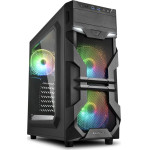 Sharkoon VG7-W Rgb Gaming Midi Tower Computer Case Black - (18198226)