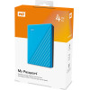 Western Digital My Passport 4TB External Usb 3.2 Gen 1 Portable Hard Drive (Blue) - (WDBPKJ0040BBL-WESN)