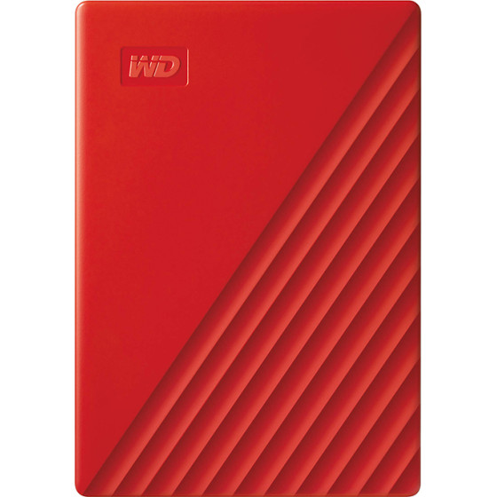 Western Digital My Passport 4TB External Usb 3.2 Gen 1 Portable Hard Drive (Red) - (WDBPKJ0040BRD-WESN)