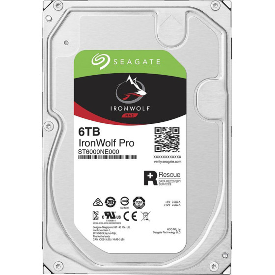Seagate 3.5'' 6TB Sata Iii Ironwolf Pro Nas - (ST6000NE000)