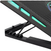 White Shark Rgb Cooling Pad Aurora 5 Fans - (GCP-13)
