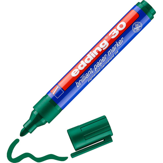 Edding 30 Brilliant Paper Marker Green (EDD4-30004) - (4-30004)