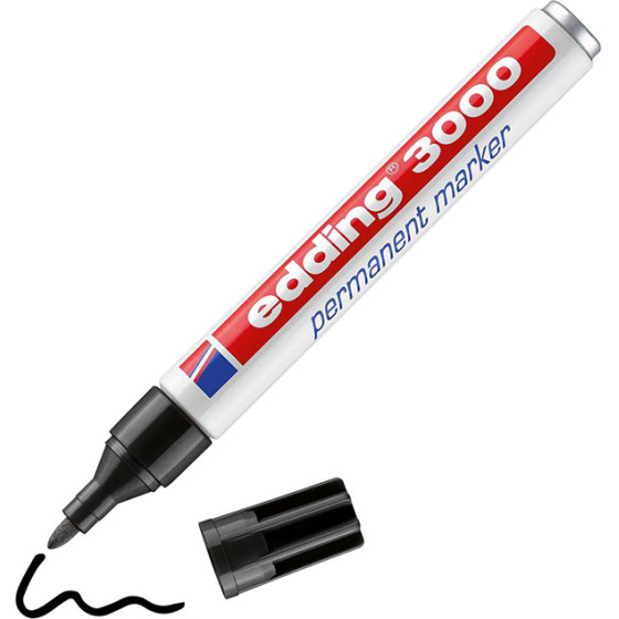 Edding 3000 Permanent Marker Black (EDD4-3000001) - (4-3000001)