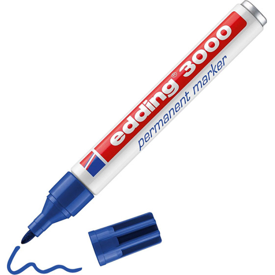 Edding 3000 Permanent Marker Blue (EDD4-3000003) - (4-3000003)