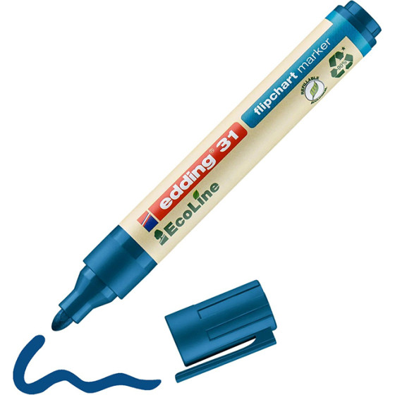 Edding 31 Ecoline Flipchart Marker Blue (EDD4-31003) - (4-31003)