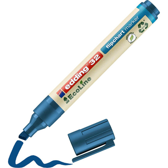 Edding 32 Ecoline Flipchart Marker Blue (EDD4-32003) - (4-32003)