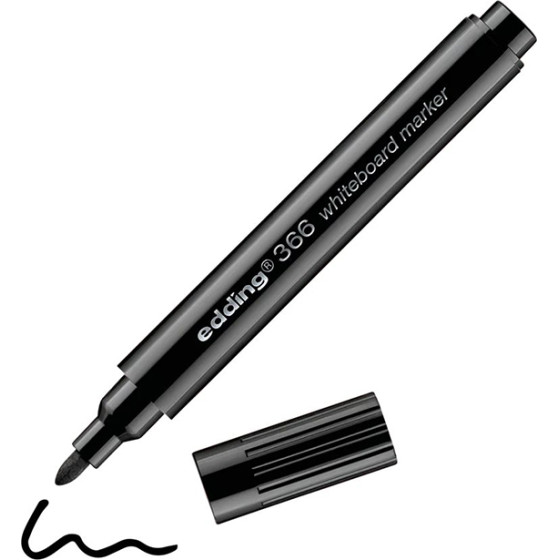Edding 366 Whiteboard Marker Black (EDD4-366001) - (4-366001)