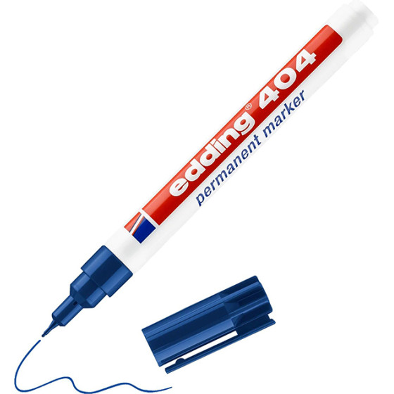 Edding 404 Permanent Marker Blue (EDD4-404003) - (4-404003)