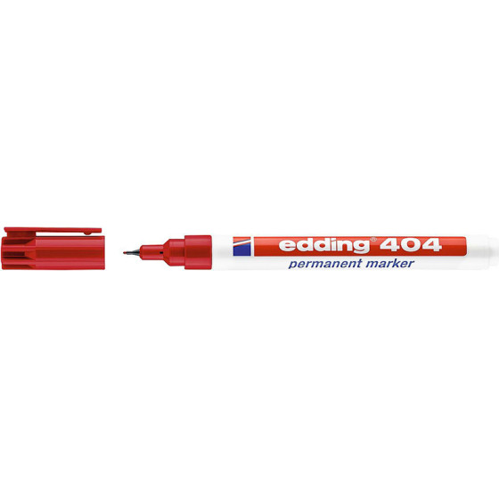 Edding 404 Permanent Marker Red (EDD4-404002) - (4-404002)