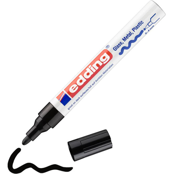 Edding 750 Gloss Paint Marker Black (EDD4-750-9-001) - (4-750-9-001)