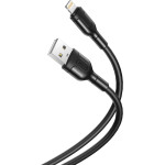 XO NB212 2.1A Usb ������� ��� Lightning ����� 1m - (NBR212 Light BLACK)