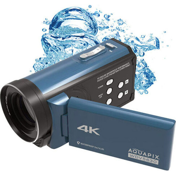 AQUAPIX Waterproof Dv Camcorder WDV5630 Greyblue - (AQUA24010)