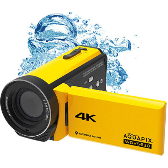 AQUAPIX Waterproof Dv Camcorder WDV5630 Yellow - (AQUA24013)