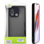Lime ���� Xiaomi Redmi 12C 6.71'' Hardshell Fusion Full Camera Protection Black With Red KEYS