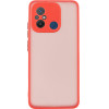 Lime ���� Xiaomi Redmi 12C 6.71'' Hardshell Fusion Full Camera Protection Red With Black KEYS
