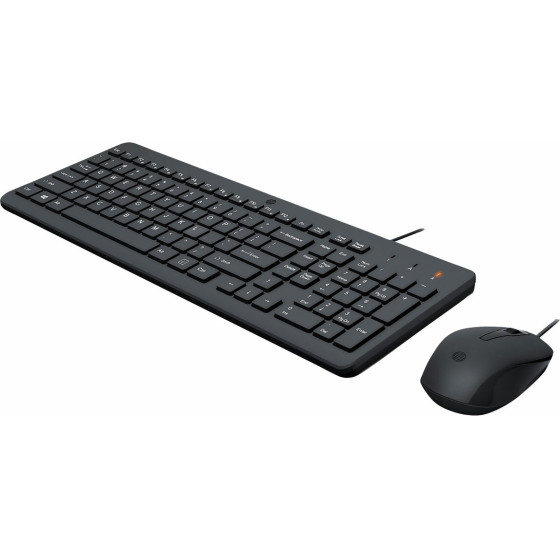 HP 150 Wired Mouse And Keyboard Combo Greek - (240J7AA)