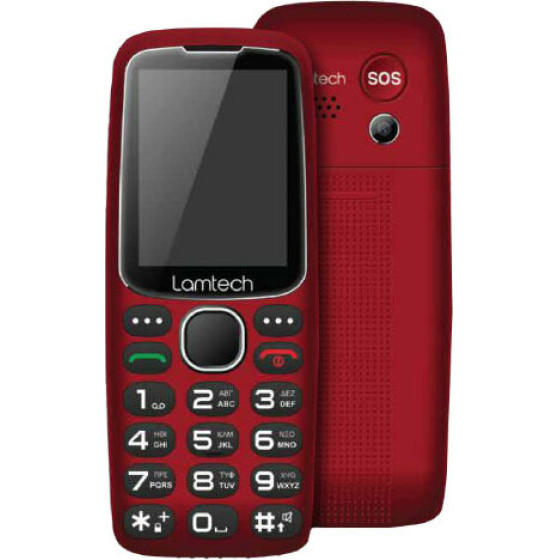 Lamtech Mobile Phone 2.4' Gr Dual Sim Tiny L Ii Red - (LAM113164)