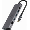Cablexpert Usb TYPE-C 5IN1 Multiport Adapter (HUB+HDMI+PD-Card READER+LAN) - (A-CM-COMBO5-05)