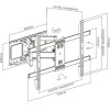 Gembird FULL-Motion Tv Wall Mount 37'-80' - (WM-80ST-02)