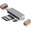 CRYSTAL LOGIC ����������� USB C and USB A Card Reader - (G-32)
