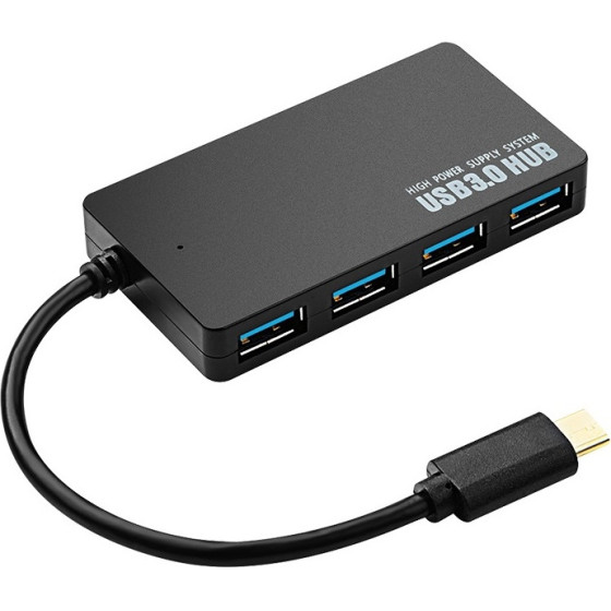 CRYSTAL LOGIC ����������� USB HUB Super Speed 5Gbps (USB C to 4 USB3.0) - (G-34UP)