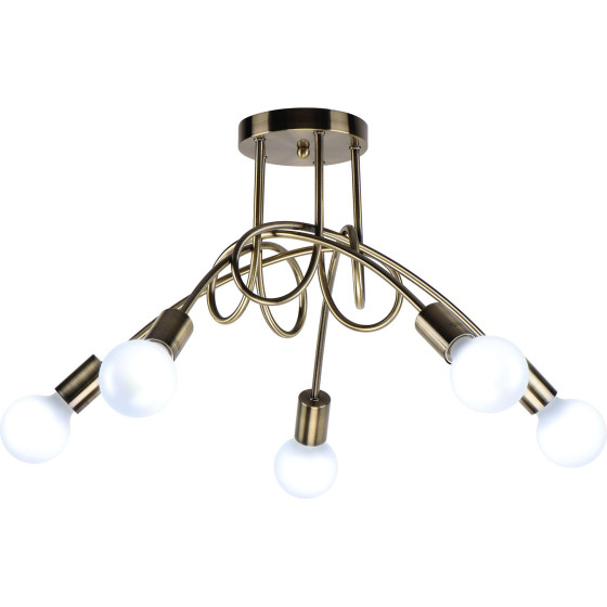 Homelighting KQ 2627/5 QUIRKY ANTIQUE BRONZE CEILING LAMP Z3 - (77-8090)