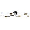 Homelighting KQ 2633/6 MILES BLACK AND BRASS GOLD CEILING LAMP �3 - (77-8098)