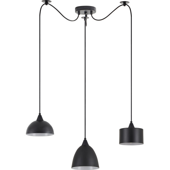 Homelighting SE21-BL-B10-BL3-MS123 ADEPT FLEX Black Metal Shade Pendant+ - (77-8959)