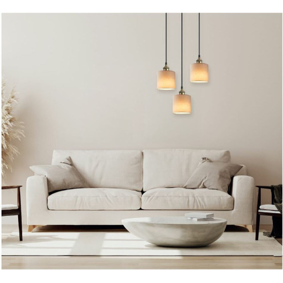 Homelighting SE21-BR-10-3BL-SH3 MAGNUM BRONZE Brown Shade Pendant+ - (77-8743)