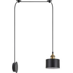 Homelighting SE21-BR-10-BL1W-MS1 MAGNUM BRONZE Black Metal Shade Wall Lamp+ - (77-8896)