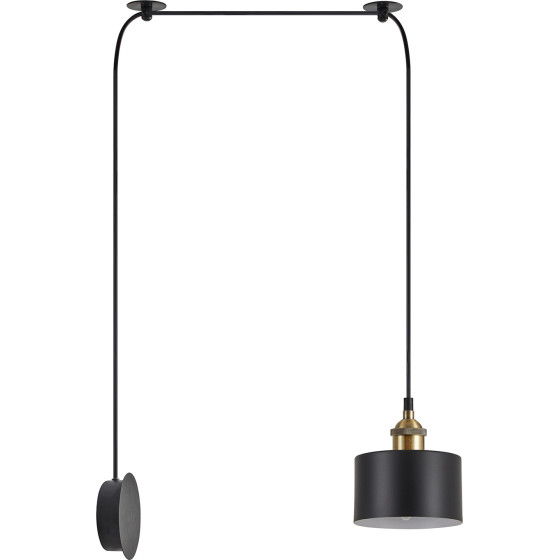 Homelighting SE21-BR-10-BL1W-MS1 MAGNUM BRONZE Black Metal Shade Wall Lamp+ - (77-8896)