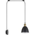 Homelighting SE21-BR-10-BL1W-MS2 MAGNUM BRONZE Black Metal Shade Wall Lamp+ - (77-8897)