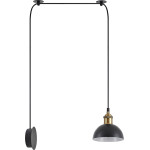 Homelighting SE21-BR-10-BL1W-MS3 MAGNUM BRONZE Black Metal Shade Wall Lamp+ - (77-8898)