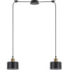 Homelighting SE21-BR-10-BL2-MS1 MAGNUM BRONZE Black Metal Shade Pendant+ - (77-8763)