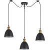 Homelighting SE21-BR-10-BL3-MS2 MAGNUM BRONZE Black Metal Shade Pendant+ - (77-8769)