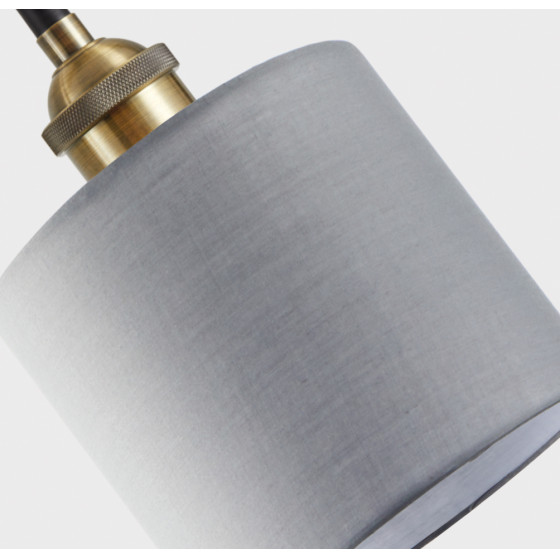 Homelighting SE21-BR-10-BL3-SH2 MAGNUM BRONZE Grey Shade Pendant+ - (77-8734)