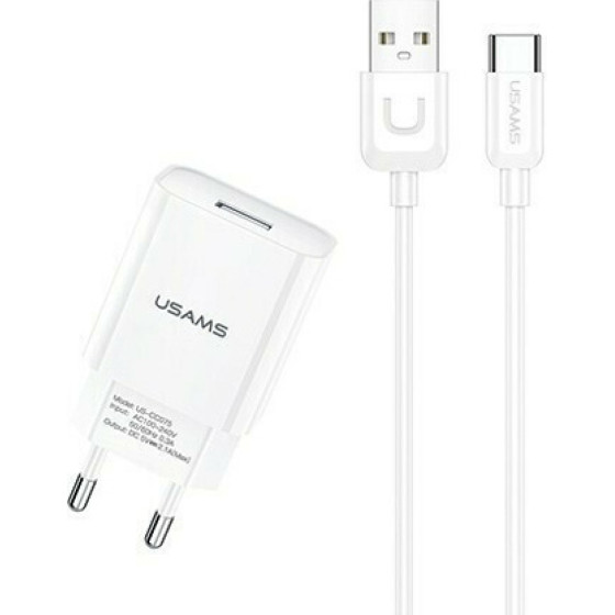 Usams ��������� ������ �� ������� USB-C, Usb 2.1A, ������ - (T21OCTC01)