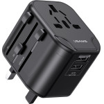 Usams ���������/���������� ������ US-CC173 2x USB, universal, 12W, ����� - (CC173TC01)