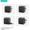 Usams ���������/���������� ������ US-CC173 2x USB, universal, 12W, ����� - (CC173TC01)