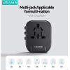 Usams ���������/���������� ������ US-CC173 2x USB, universal, 12W, ����� - (CC173TC01)
