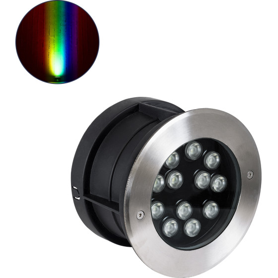 GloboStar UNDERWATER-Julia ��������� ������� ��������� ���� ������ ��� ����������� Led 12W 1020lm 15� Dc 24V ��������� IP68 �18 x �11.2cm Rgbw DMX512 - ���������� ������ - 3 Years Warranty - (90570)