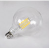 GloboStar ����� Led Long Filament E27 G125 ������� 12W 1320lm 360� Ac 220-240V IP20 �12.5 x �18cm ������ ����� 4000K �� ������� ����� - Dimmable - 3 Years Warranty - (99055)