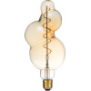 GloboStar ����� Led Soft S Spiral Filament E27 BB100 Bubbles ������� 6W 420lm 360� Ac 220-240V IP20 �10 x �24cm Ultra ����� ����� 2200K �� ���� ����� - Dimmable - 3 Years Warranty - (99021)