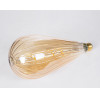 GloboStar ����� Led Soft S Spiral Filament E27 OT120 Zeppelin ������� 6W 420lm 360� Ac 220-240V IP20 �12 x �46cm Ultra ����� ����� 2200K �� ���� ����� - Dimmable - 3 Years Warranty - (99024)