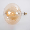 GloboStar ����� Led Zig Long Filament E27 R280 Butternut ������� 6W 420lm 360� Ac 220-240V IP20 �28 x �41cm Ultra ����� ����� 2200K �� ���� ����� - Dimmable - 3 Years Warranty - (99027)