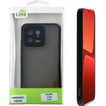 Lime ���� Xiaomi 13 5G 6.36'' Hardshell Fusion Full Camera Protection Black With Red KEYS