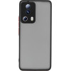 Lime ���� Xiaomi 13 Lite 5G 6.55'' Hardshell Fusion Full Camera Protection Black With Red KEYS