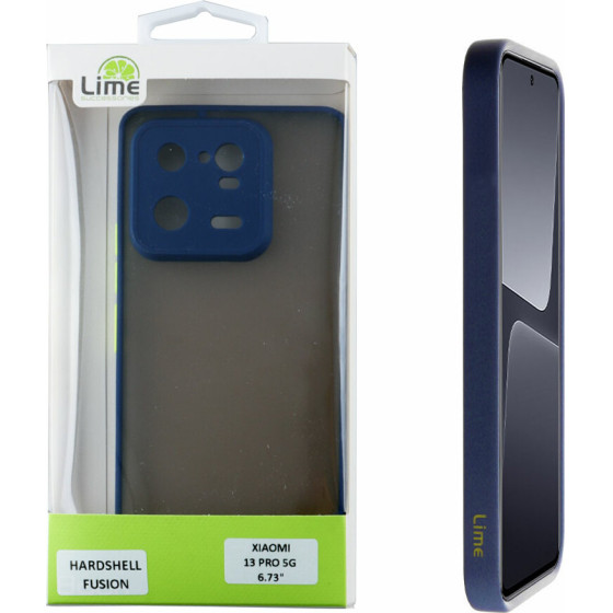Lime ���� Xiaomi 13 Pro 5G 6.73'' Hardshell Fusion Full Camera Protection Blue With Yellow KEYS